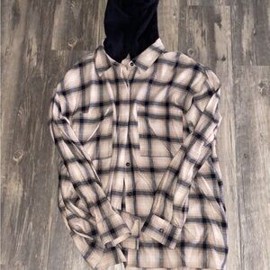 Hooded flannel